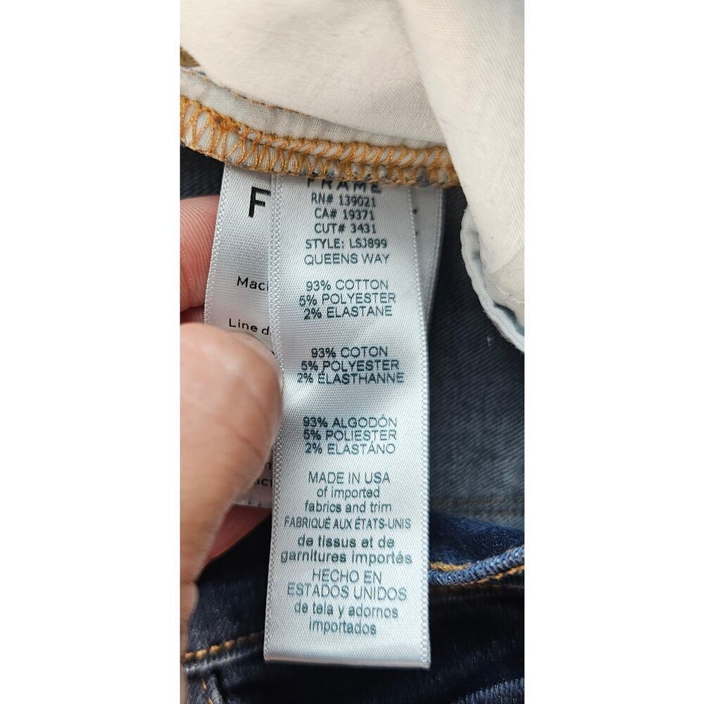 Frame de le skinny Jeanne size 27 tapered skinny mid rise EUC casual stretch - Picture 5 of 10